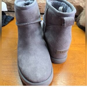 UGG Charcoal Suede Ankle Boots